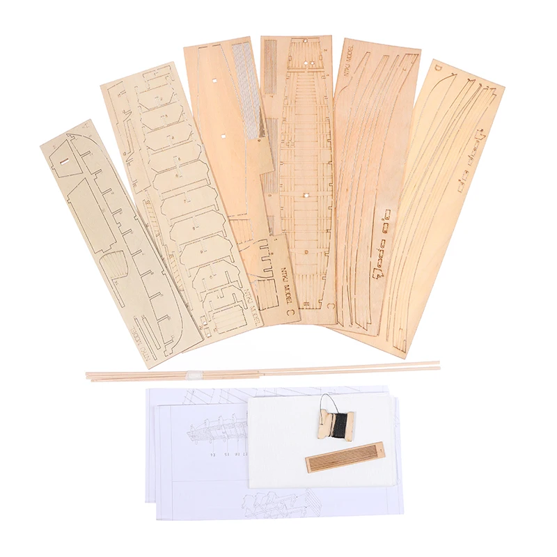 Military Ship Model Chinese Sand Boat Wooden Assembly Model Kit DIY Handmade Antique Ship Model