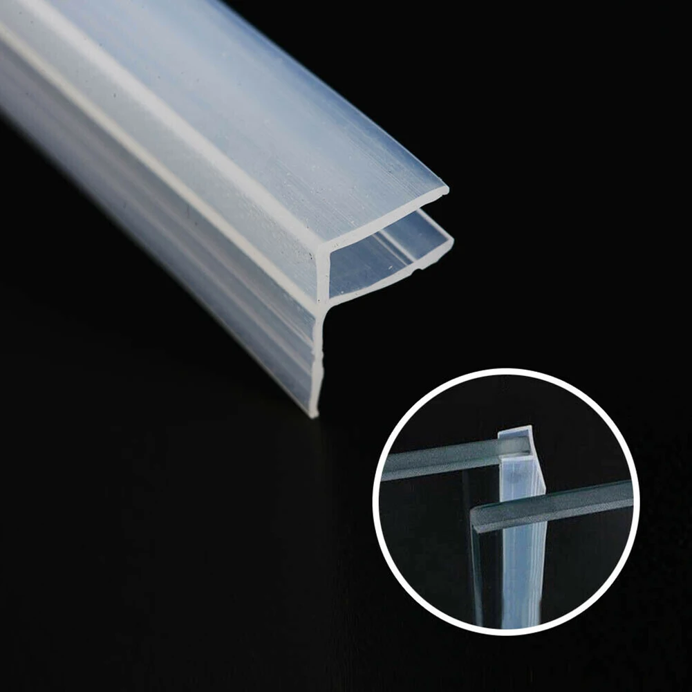 

2m F Shape Bath Shower Screen Door Seal Strip For Glass 6mm Seal Gap Rubber Glazing Sealing Strip Window Weatherstrip