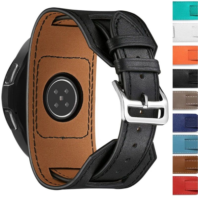 

Ремешок кожаный для Samsung Watch 6 5 4 Classic 5 Pro, браслет для Huawei Watch 4/3/GT3-2 Pro Amazfit GTR/GTS 4, 20 мм 22 мм