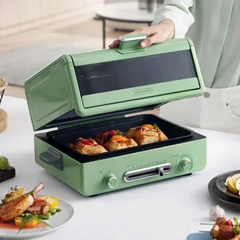Forno elettrico ad alta capacità 220 V con controllo della temperatura di precisione per cuocere, grigliare e tostare il pane, 360 ° Cottura su e giù 1