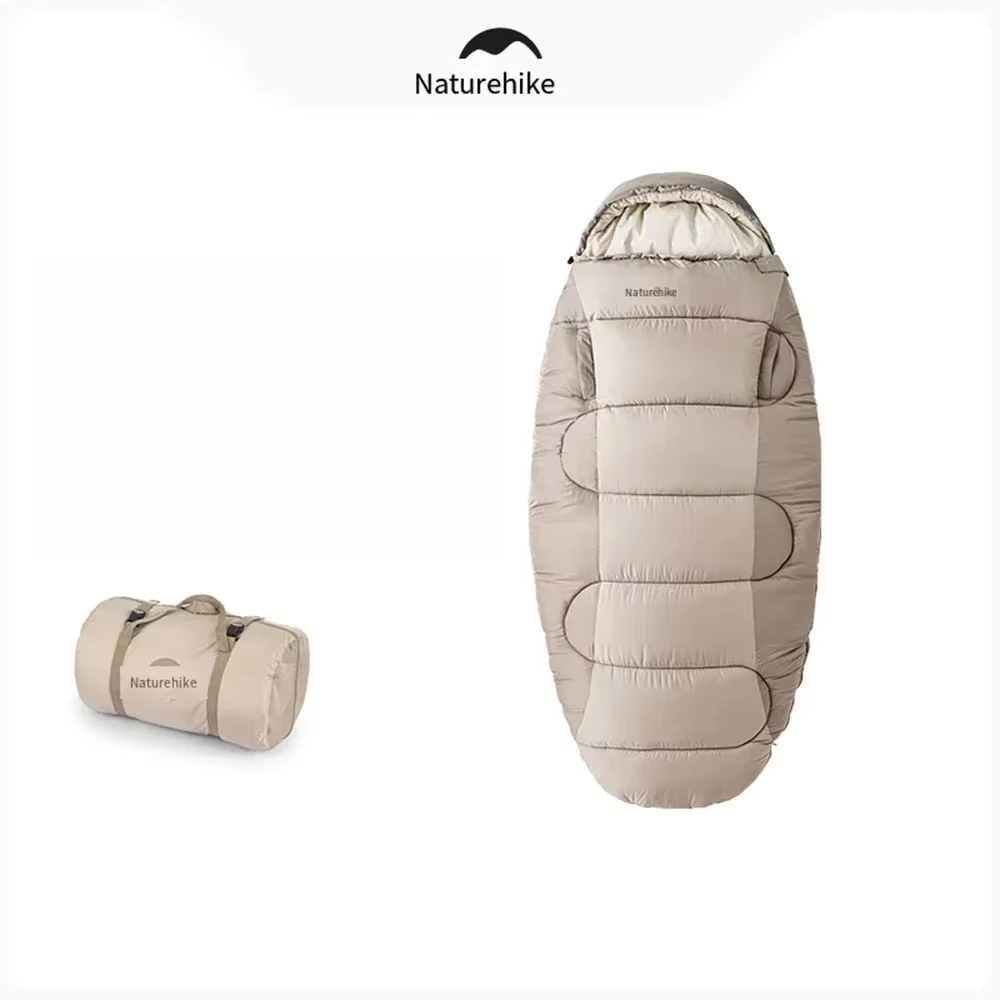 Cake Cotton Sleeping Bag Hooded Sleeping Bag for Adults Portable Suitable for Camping Backpacking Hiking Outdoor Use