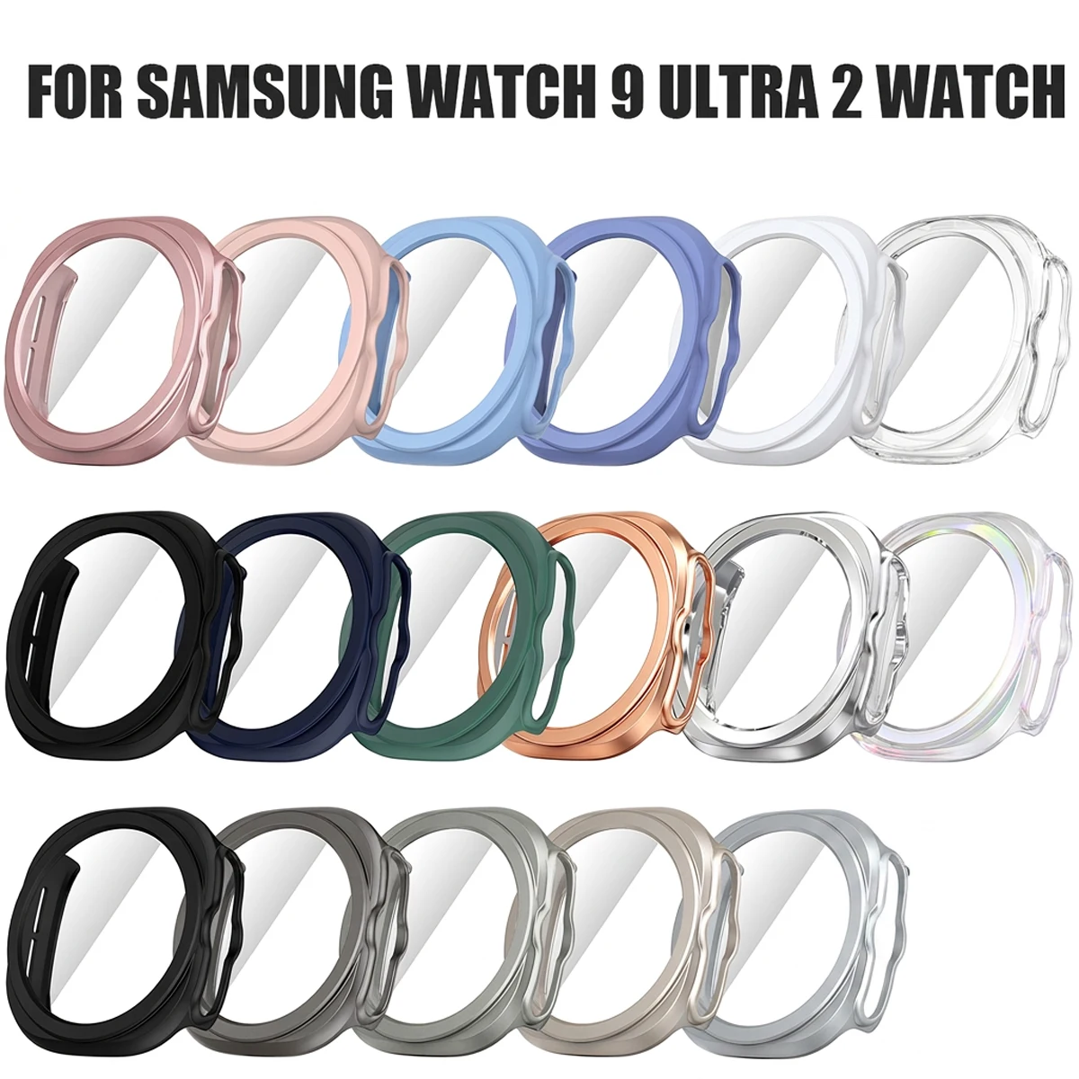 Galaxy Watch Ultra2 47mm Hard Case with Tempered Glass Screen Protector