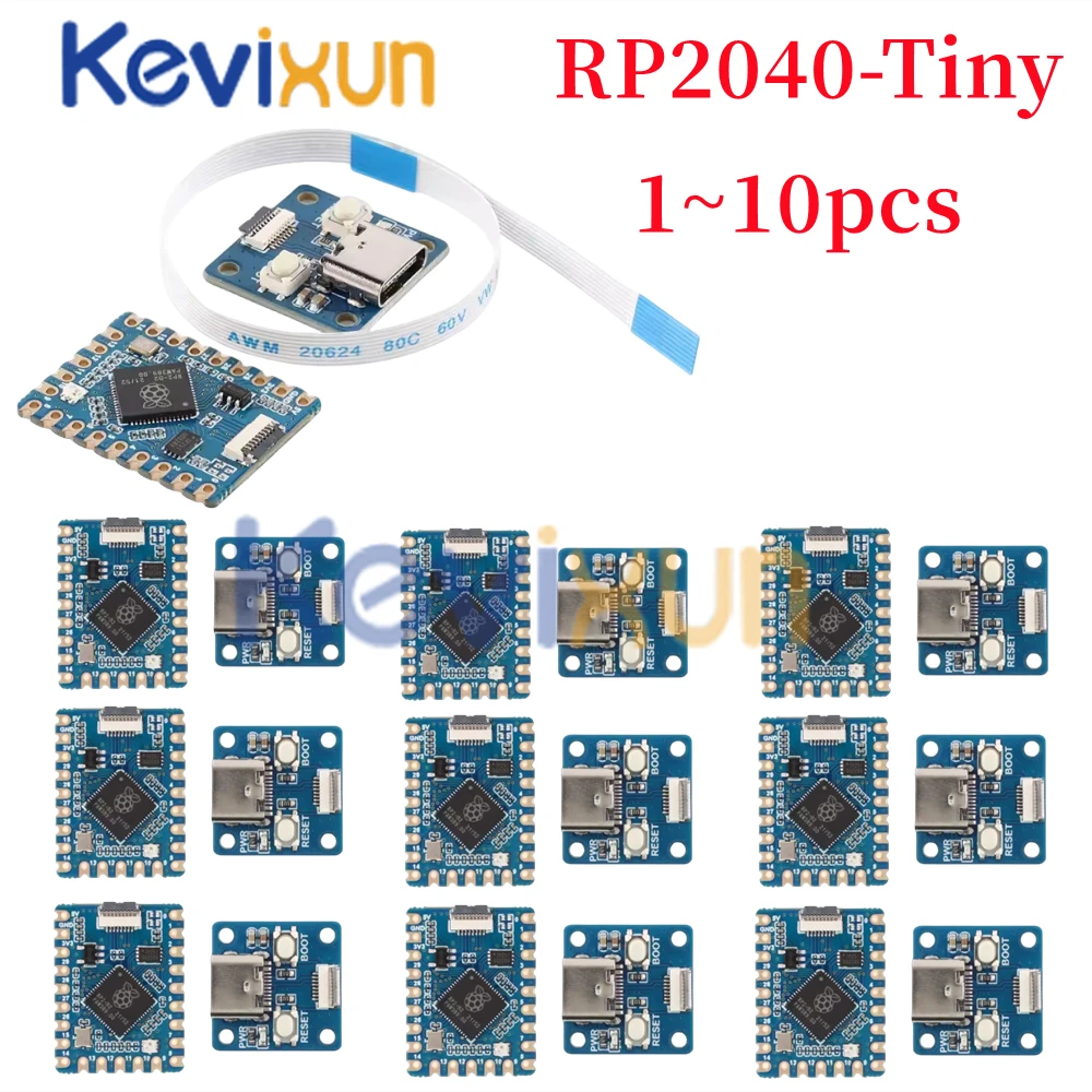 Rp2040-Tiny Rp2040 Zero Raspberry Pi Pico Modulo Scheda Di Sviluppo Chip Usb Tipo C Interfaccia 264Kb Sram 2Mb Flash Per Arduino