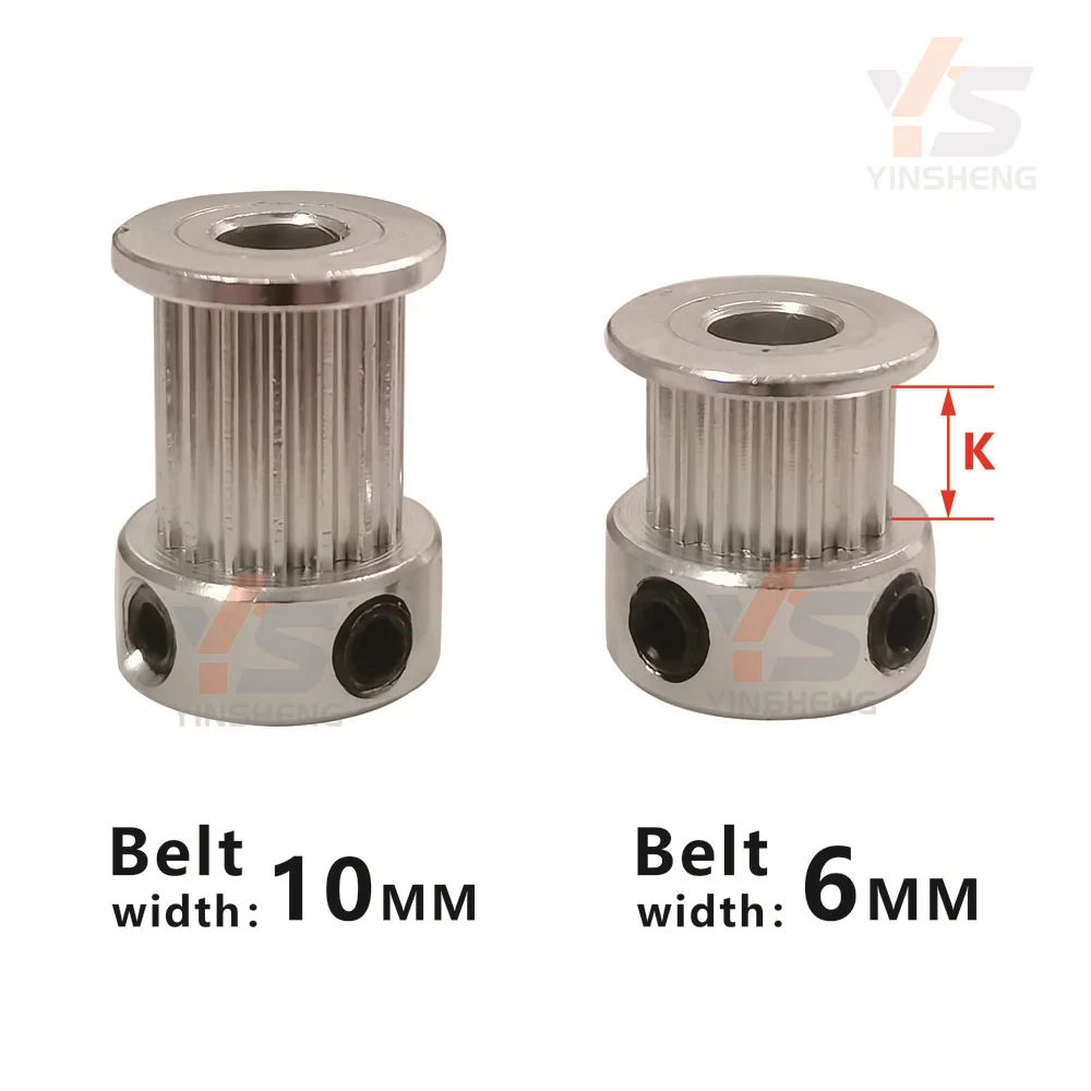 2GT K Type Synchronous Wheel G2M Timing Pulley 12 14 15 16 17 18 19 20Teeth Bore 3 To 8MM Belt width 6 10 15MM 3D Printer Parts 3d printer accessories timing belt pulley timing pulley