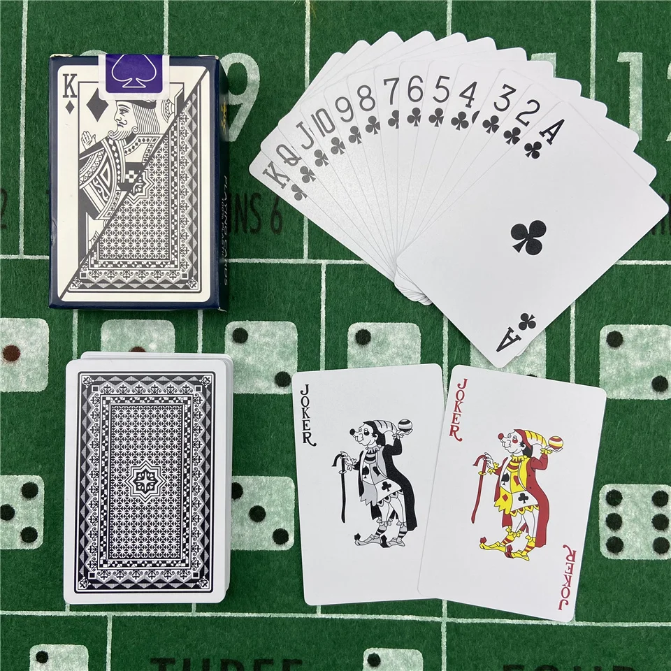 1 Stück Spielkarten PVC-Pokerkarten Plastik Baccarat Texas Hold'em Pokerkarten Brettspiele Wasserdichtes Verschleißfestes Kartenspiel Baralho Deck – Detail 5