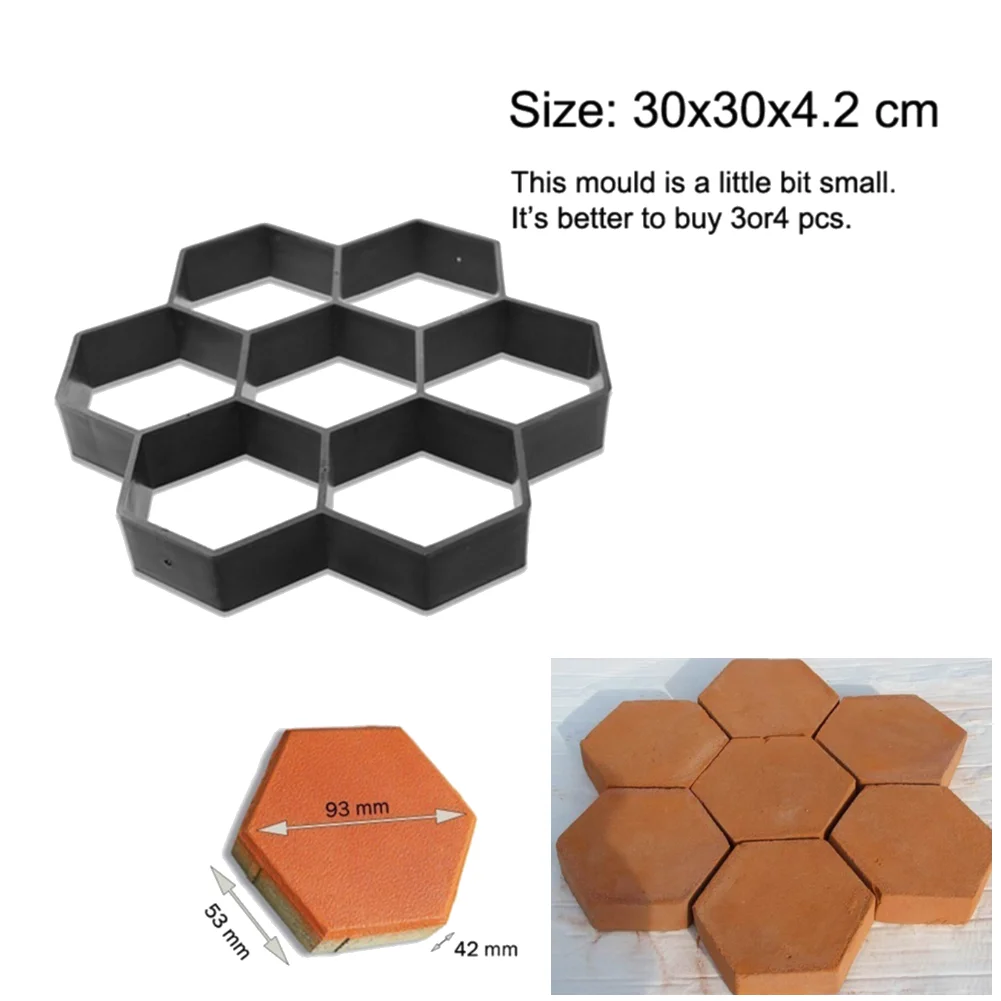 2-Pack Concrete Stepping Stone Molds – 16.9x16.9x1.57 Inch Reusable Walk Maker For Patios, Gardens, And Lawns