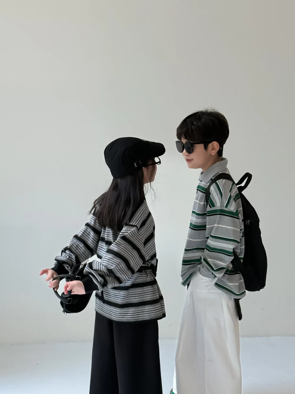 2025 Autumn New Children Long Sleeve T Shirts Cotton Boys Loose Striped Polo Shirts Girls Lapel Casual Bottoming Tops Clothes 3 2025 Autumn New Children Long Sleeve T Shirts Cotton Boys Loose Striped Polo Shirts Girls Lapel Casual Bottoming Tops Clothes - Image 3