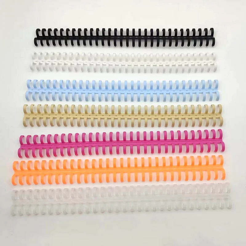 Plastic Binding Coil 12mm Notebook Plastic Binding Spiral Strip A4 30 Hole Circle Ring Book Binder School Office Supply Loose-leaf Paper Booking Coil plastic binding rings loose leaf binding coil book binding supplies plastic binding coil