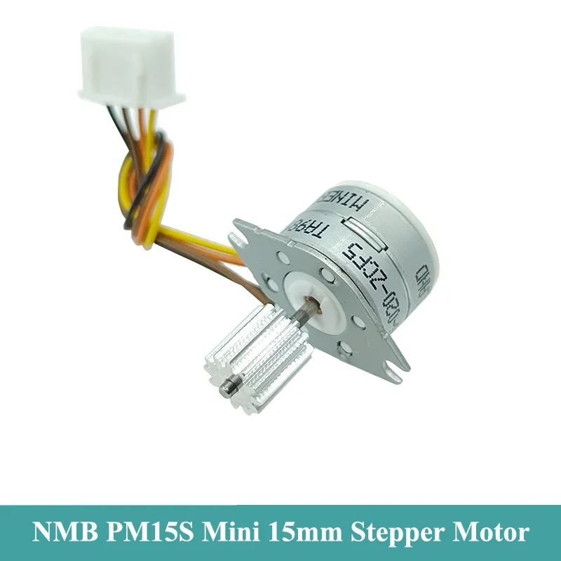 15mm Stepper Motor 2 Phase 4 Wire with 12 teeth Aluminum Gear for DIY Digital Product Camera