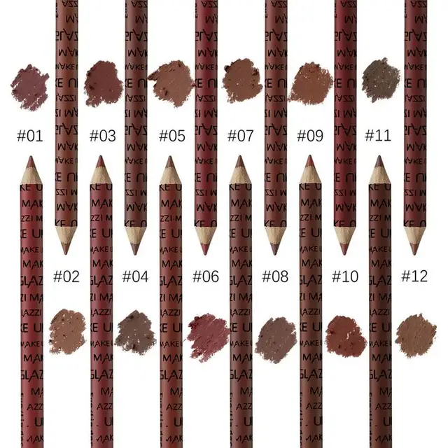 NEW 12Pcs/Set Pencil Lipstick Set