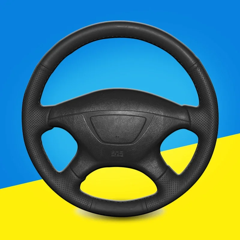 

Hand-sewing Car Steering Wheel Cover for Mitsubishi Pajero Sport 2004 Montero Sport 2004 Auto Braid On The Steering Wheel Cover