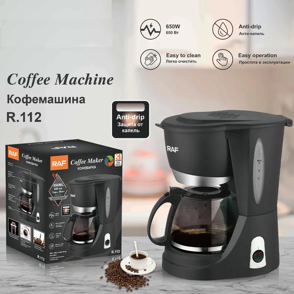 Home Small Automatic Coffee Pot Drip All-in-one Machine Brewing Tea Coffee  Maker Makers Italian Press Espresso Electric Coffe - AliExpress