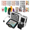 Cash Register Toy Children's Birthday Gift Calculator Simulation Supermarket Kids 6