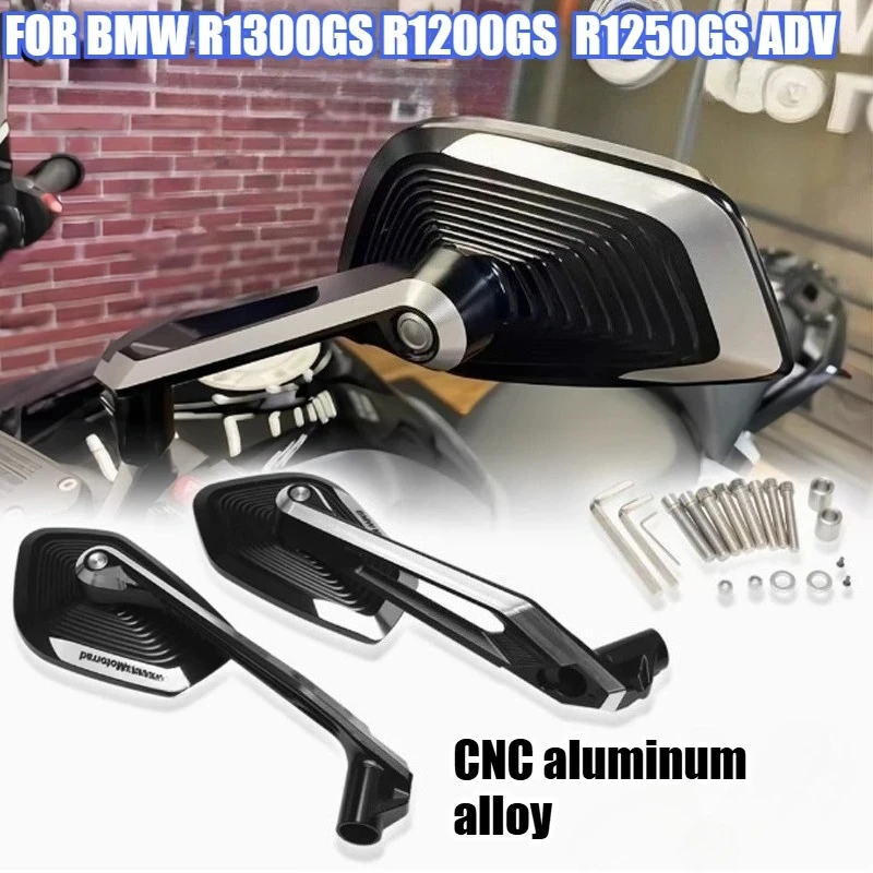 R1300GS 2024 R1200 1250 GS ADV BMW F850GS S1000XR 오토바이 후방 거울 알루미늄 조절식 사이드 리어뷰 미러
