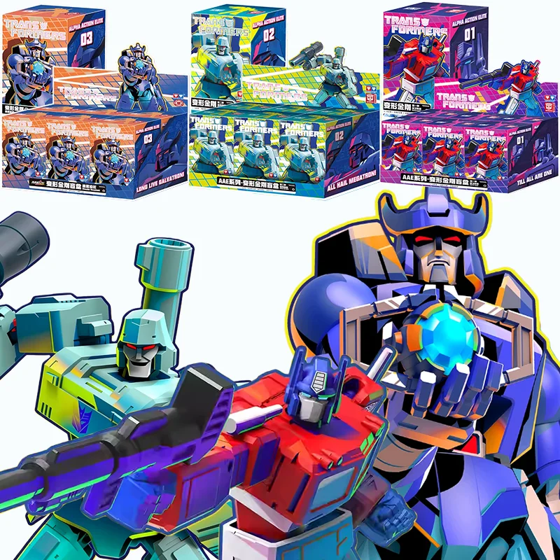AULDEY Transformers Caja Sorpresa Serie AAE Optimus Prime Galvatron ...