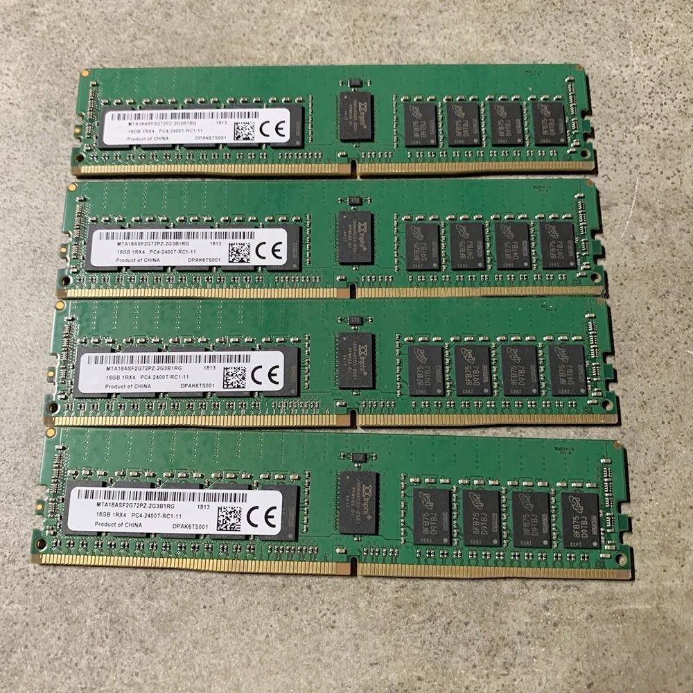1PCS For MT 16G 16GB 1RX4 PC4-2400T 2400 DDR4 Server Memory MTA18ASF2G72PZ-2G3B1RG 4 1PCS For MT 16G 16GB 1RX4 PC4-2400T 2400 DDR4 Server Memory MTA18ASF2G72PZ-2G3B1RG - Image 2