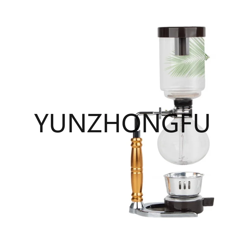 

Household Vacuum Coffee Maker Set Glass Teapot Coffee Appliance Commercial Manual Coffee Making Machine