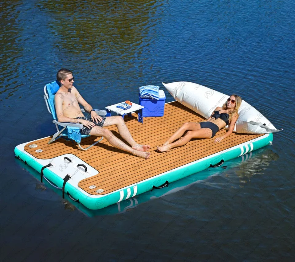 Inflatable Dock Outsunny Water Inflatable Inflatable Platform