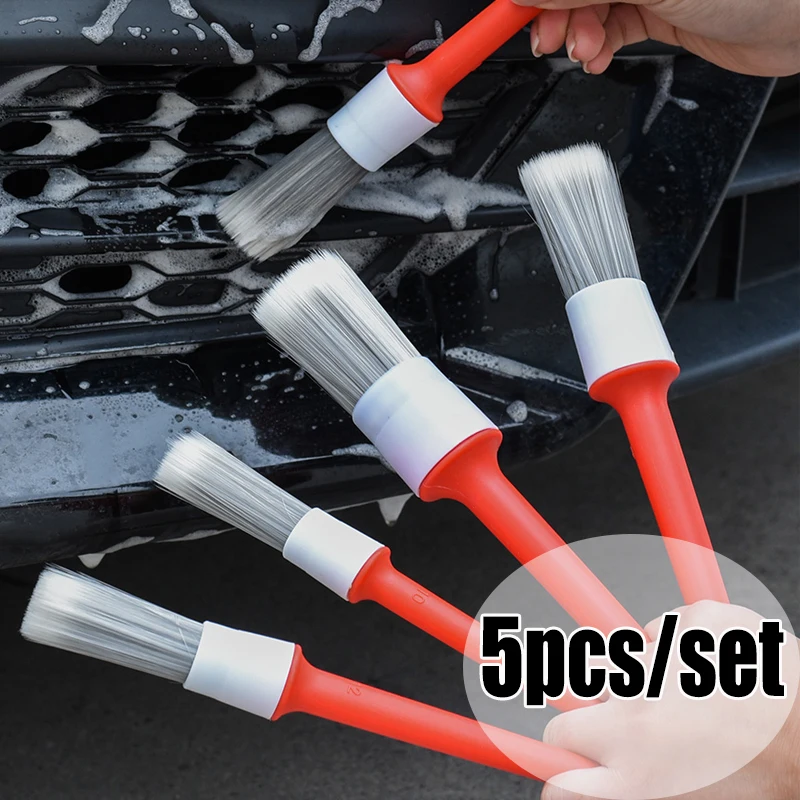 

1set Car Exterior Interior Detail Brush Car Deep Cleaning Brush Care Tool for Cars Detail Tools Dashboard Cleaning Brushes