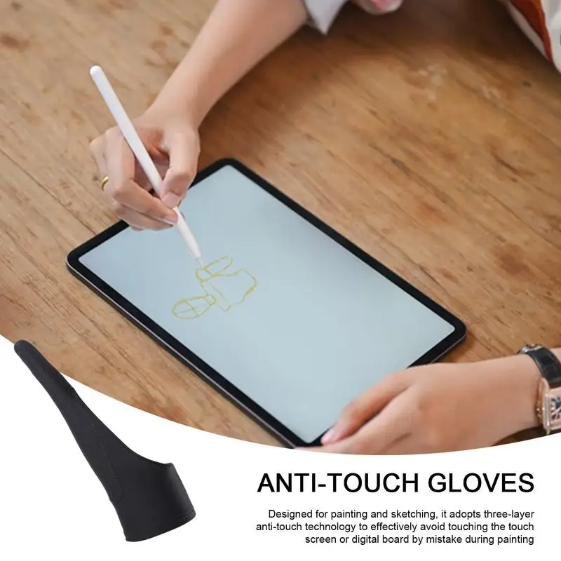 Gants d'art anti-tactiles pour croquis, respirants, pour artiste, pour dessin graphique