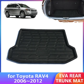 자동차 후면 트렁크 매트, 도요타 RAV4 RAV 4 XA30 30 30 2006 ~ 2012 2010 2008 2007 액세서리, 바닥 트레이 라이너, 카고 부트 카펫 진흙 매트