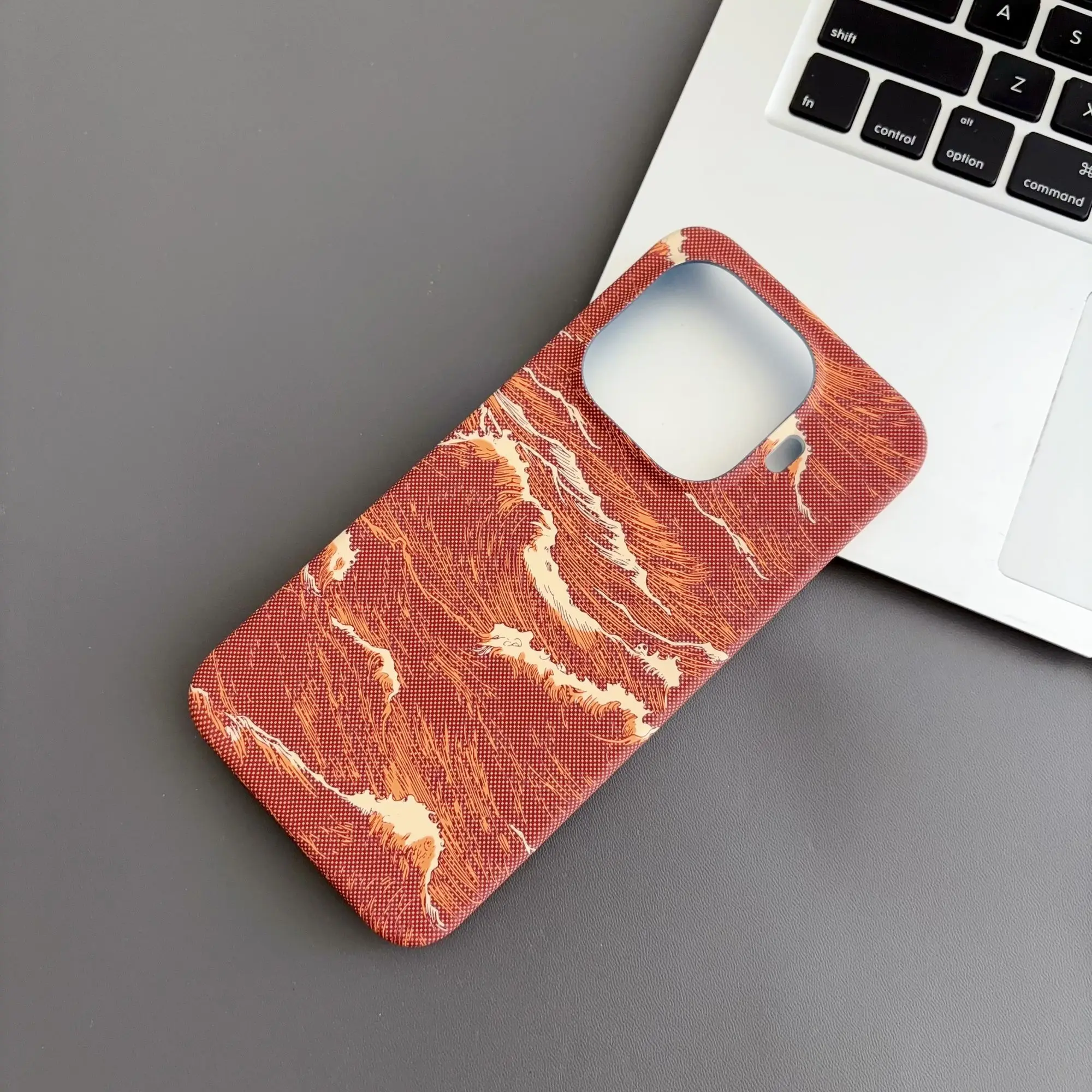 Stylish Shockproof Carbon Fiber Magnetic Case with Matte Finish