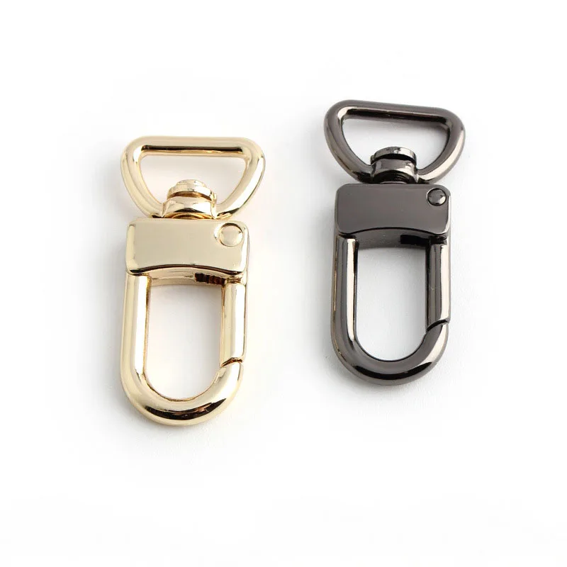 10pcs 8/12/15/19/25mm D Tail Metal Buckles for Bag Strap Webbing Belt Hooks Dog Collar Swivel Lobster Clasp Hanger DIY Hardware