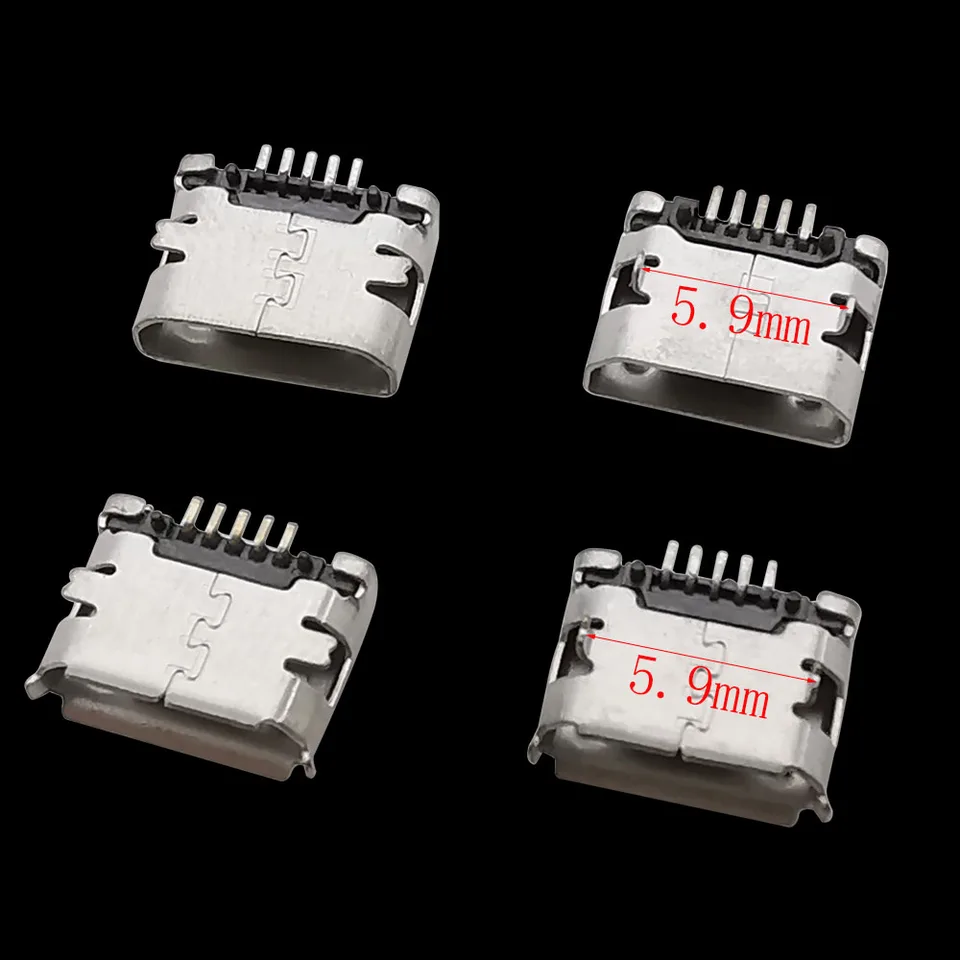 40 Unidades USB Tipo B Estándar Micro Puerto Conector De