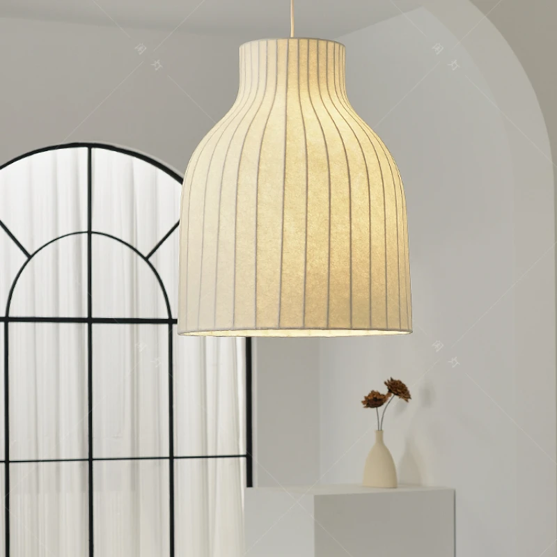 Wind silk minimalist designer living room bedroom creative modern medieval restaurant bed and breakfast lamps