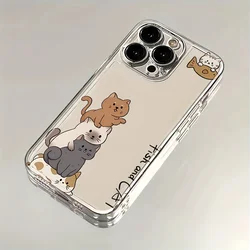 Adorable Cartoon Cat Soft Phone Case - Galaxy S25Plus (-1)