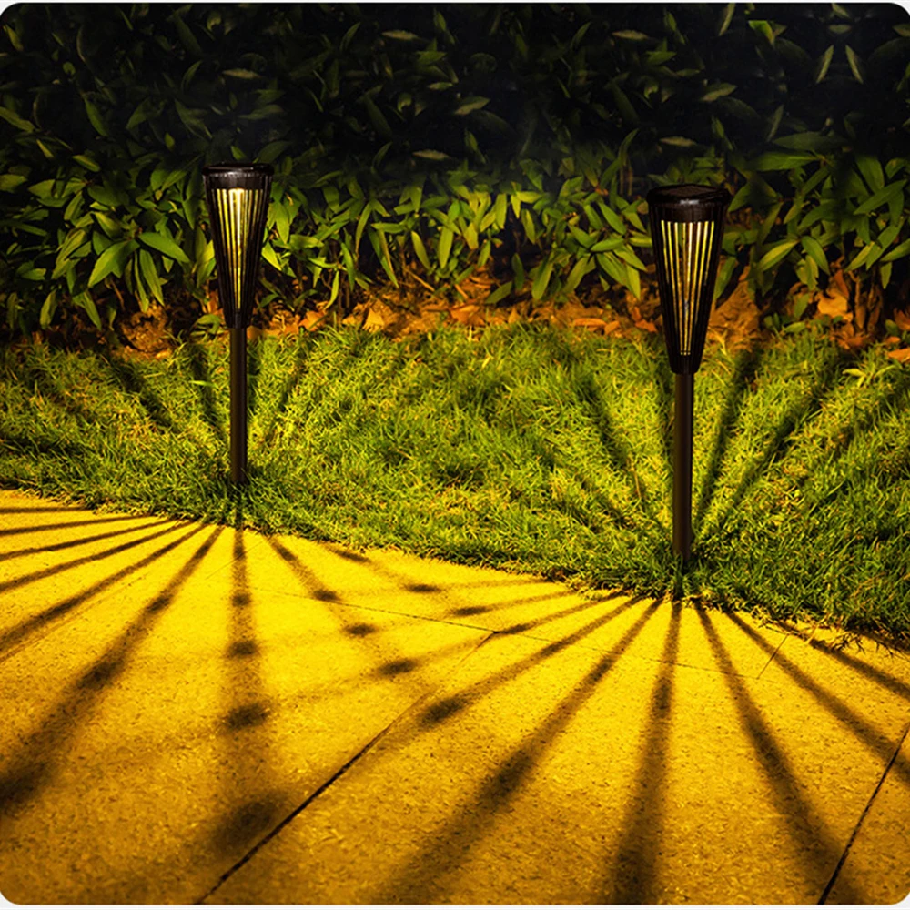 

Solar Pathway Light IP65 Waterproof Umbrella Shape Dual Color Garden Ground Stake Lamp for Driveway,Patio,Yard