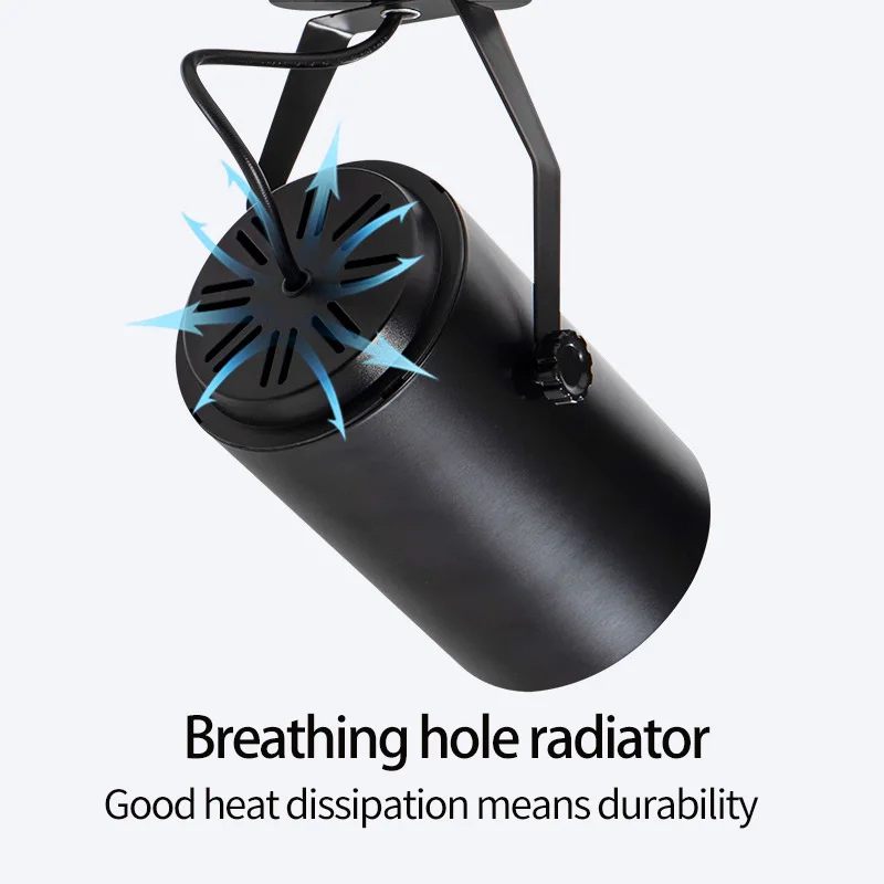 현대 미니멀리스트 의류 매장 상업용 LED 트랙 라이트, 레트로 쇼케이스 슈퍼마켓 신선한 COB, 10W, 20W 트랙 라이트
