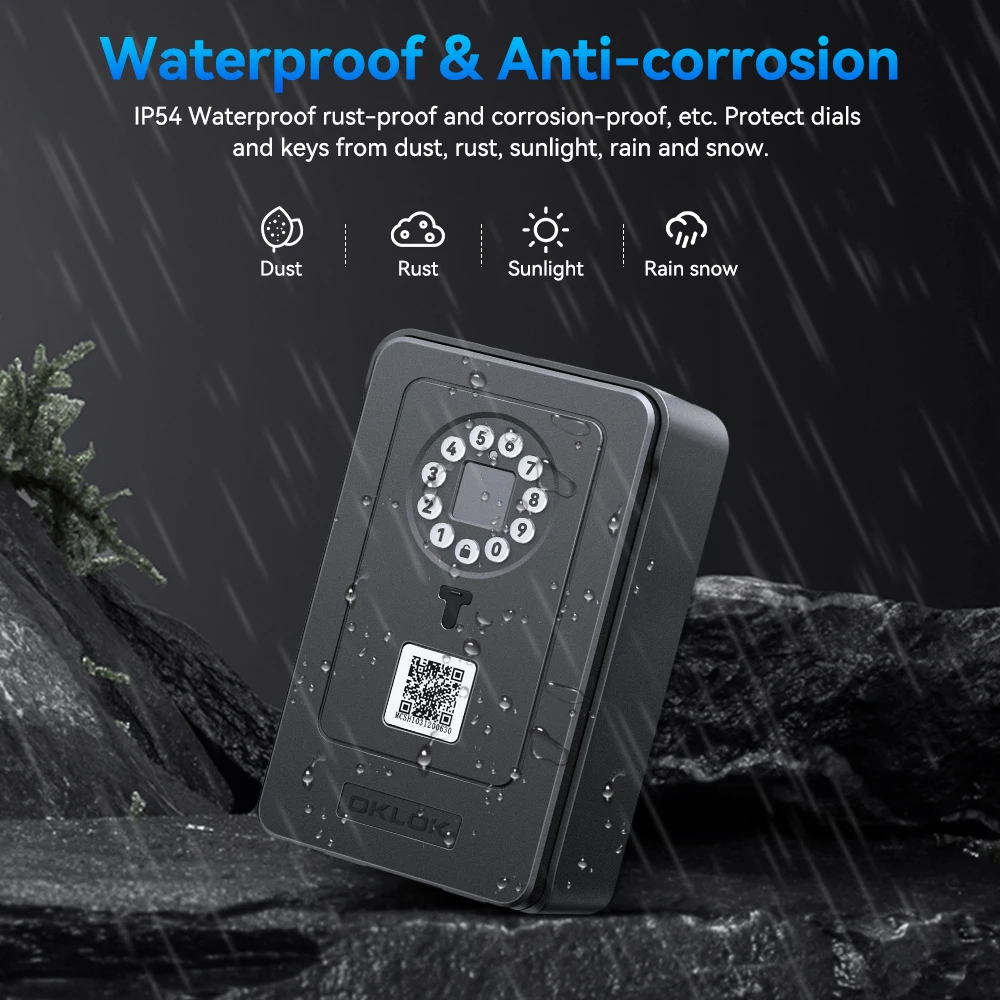 Bluetooth Schlüsselbox mit Fingerabdruck & Diebstahlschutz