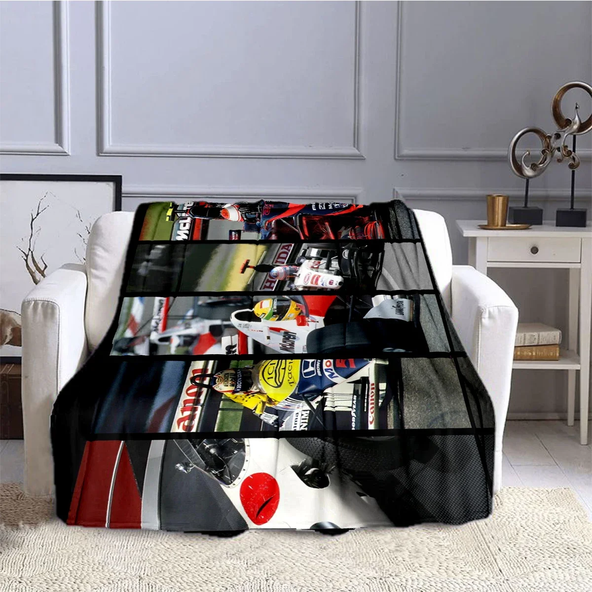 F1 Racing car Formula Racing Blanket Children's Blankets High Quality Flannel Blanket Soft Comfortable Home Travel Blanket 6