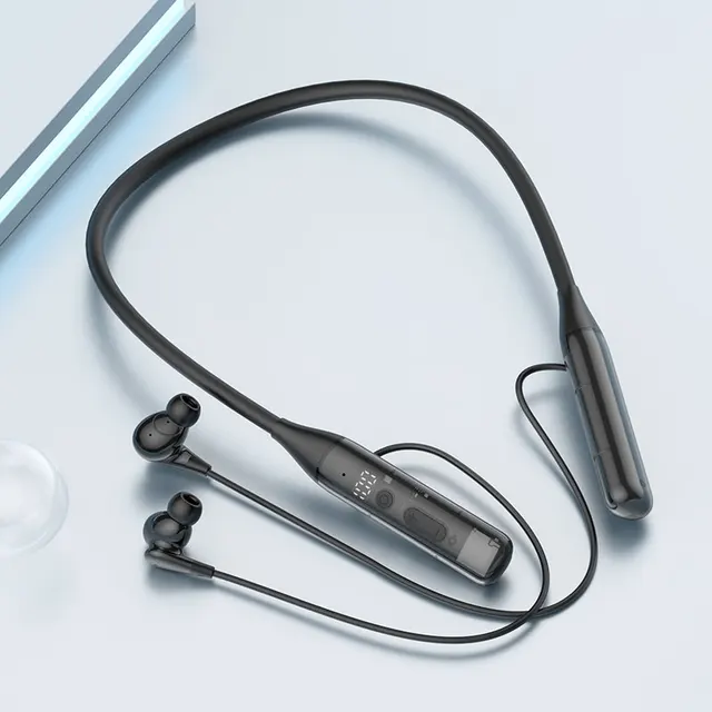 EARDECO 100H Playback Wireless Headphones HD Call Noise Reduction Bass 6.0 Bluetooth Headphone Neckband Earphones Sport Stereo
