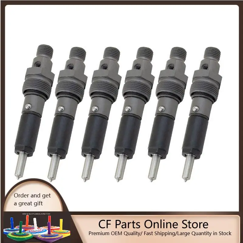 6Pcs Fuel Injectors 3802677 3802365 For 91-93 Dodge Cummins 5.9L 12V Pump W/Int |