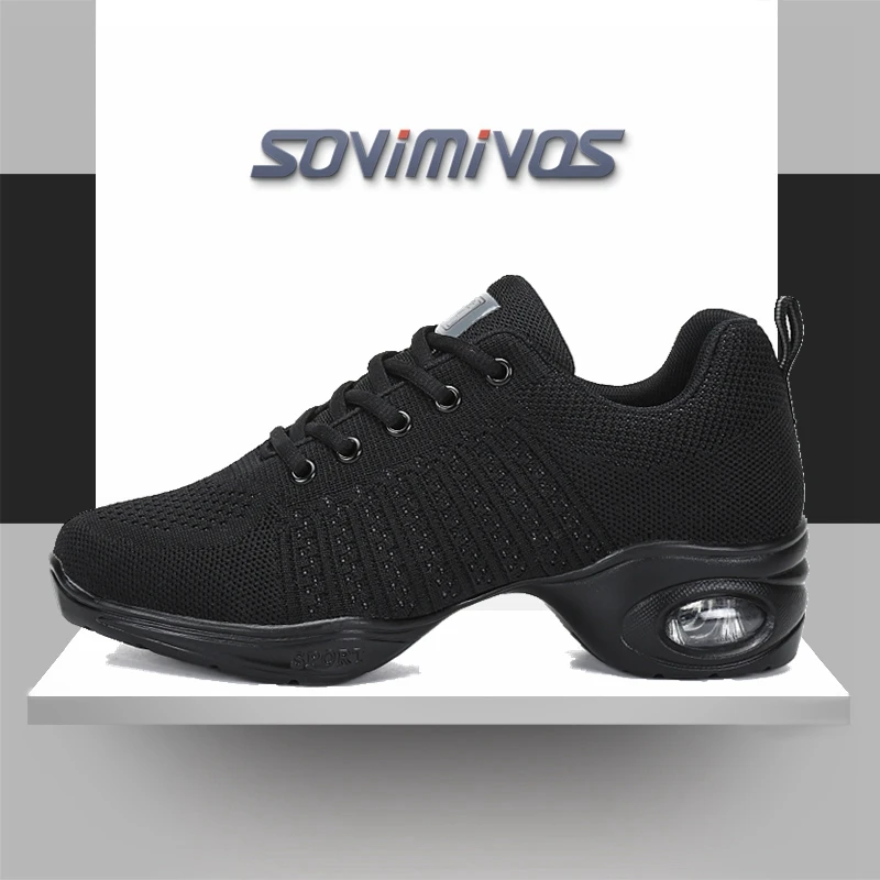 

Women's Jazz Shoes Lace-up Sneakers Women's Jazz Breathable Air Cushion Split Sole Athletic Walking Lace Up Dance Sneakers