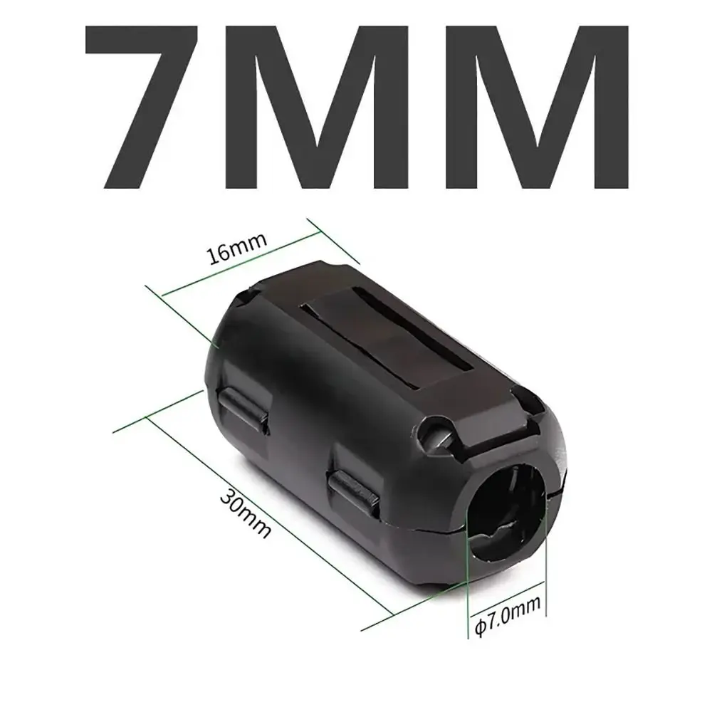 Enhanced Anti-Interference Snap-On Magnetic Ferrite Core with Removable Choke Clip
