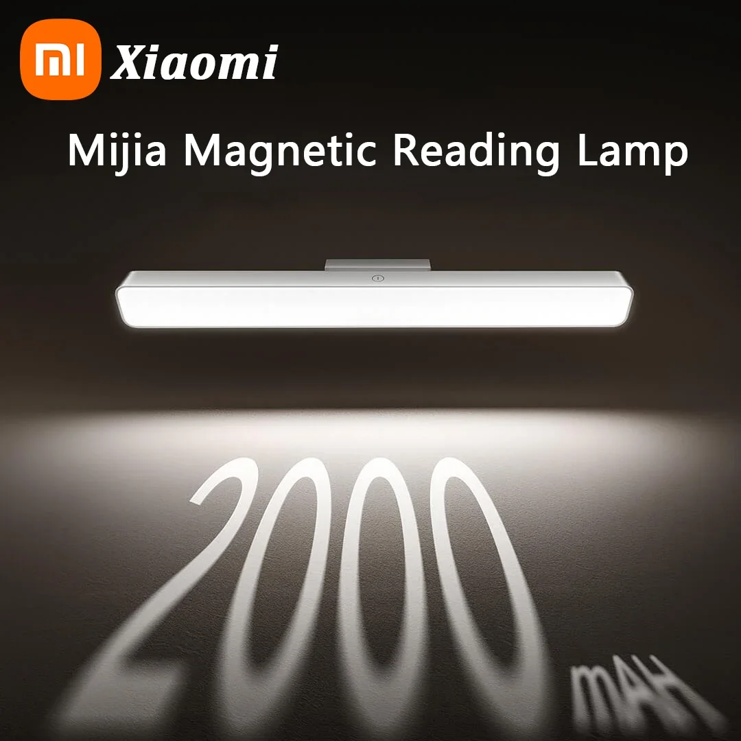 

Xiaomi Mijia Magnetic Reading Lamp LED Desk Light 2000mAh USB Rechargeable Touch Dimming Lamp Adsorption Portable Bedroom Lamp