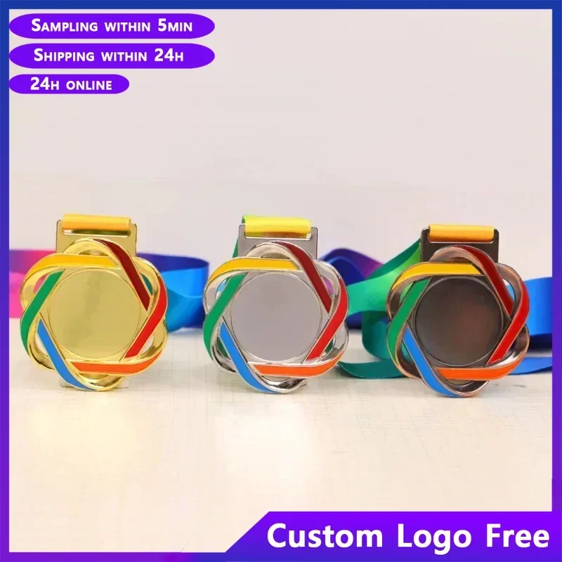 1pcs Free Metal Medals Competition Medals Sports Competition Winner Sports Company Anniversary Souvenir Awards