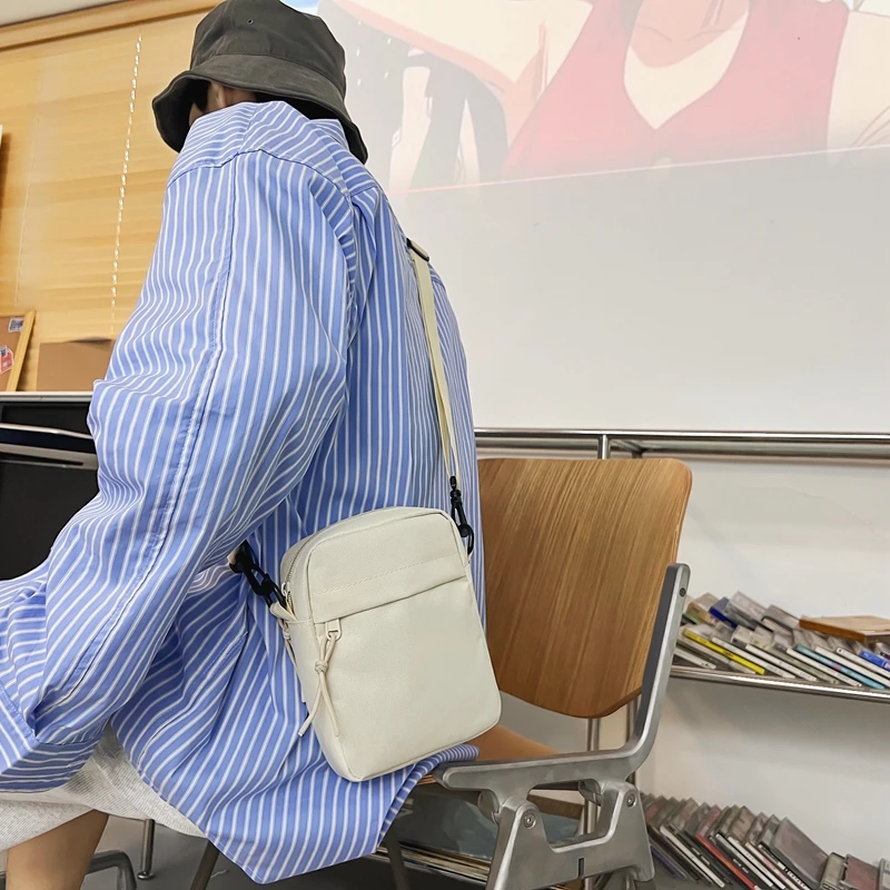 Sacs à bandoulière messager pour hommes décontracté toile petit sac à bandoulière à fermeture éclair simple petit sac à bandoulière sac pour hommes