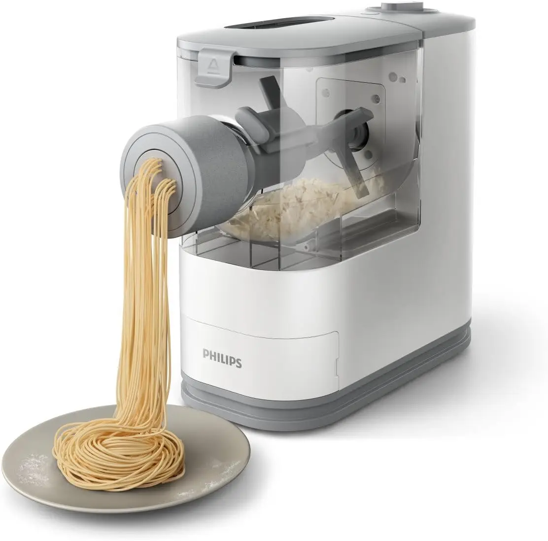 Kitchen Appliances Compact Pasta and Noodle Maker, Viva Collection, Comes with 3 Default Classic Pasta Shaping Discs, Fu