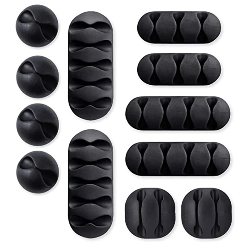 

12 шт., зажим для кабеля для зарядки и мыши