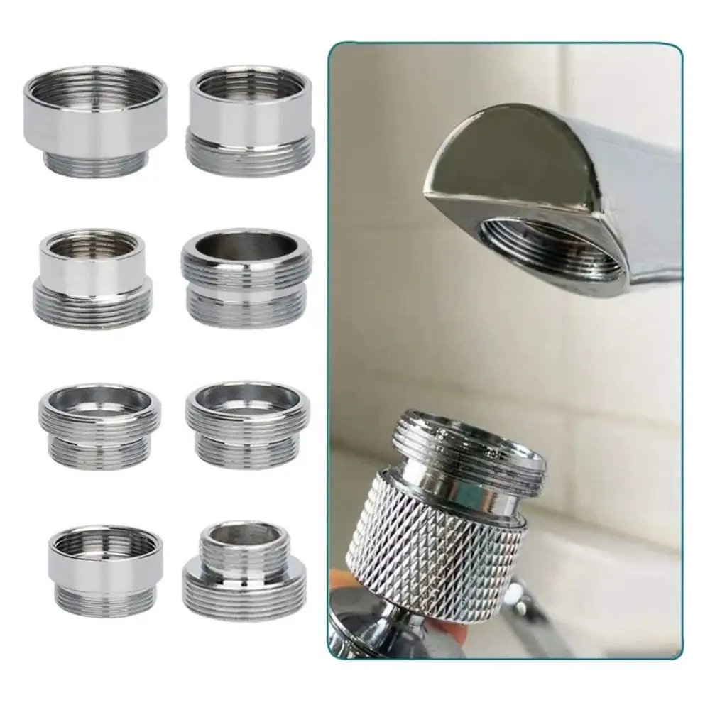 Water Filter Adapter Kitchen Faucet Saving Tap Aerator Connector Metal Bathroom Accessories 18/20/22/24mm To 22mm With Washer faucet adapter,faucet aerator,faucet water filter,faucet filter