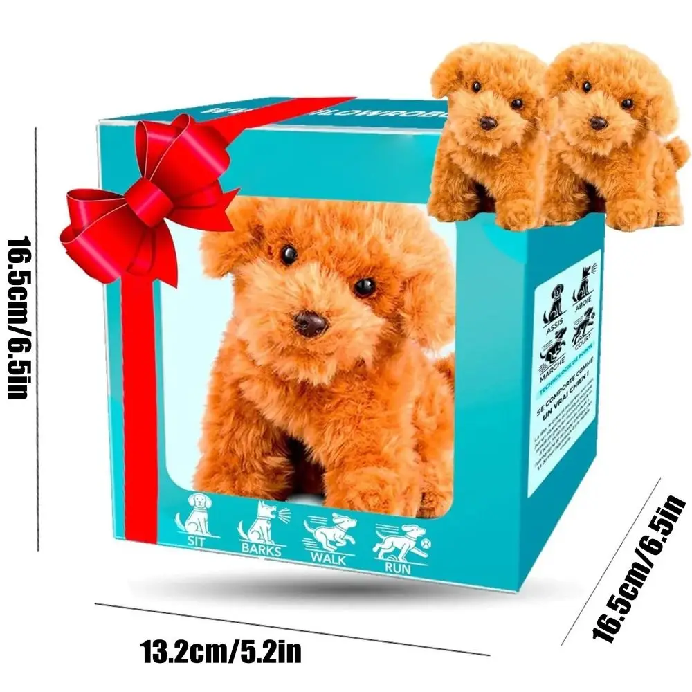 Birthday Gift Stuffed Animals Realistic Robotic Puppy Simulation Interactive Robot Dog Barking Soft Walking Dog Baby