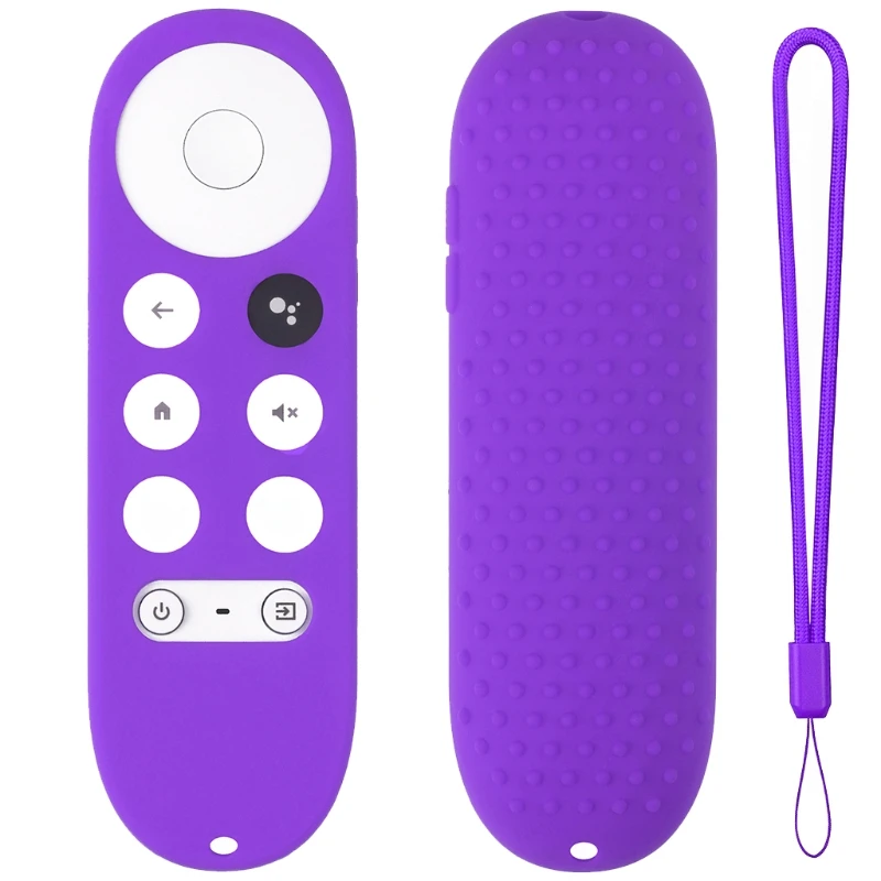 Silicone remote case silicone remote cover silicone remote sleeve remote controller cover silicone case protector Silicone Case for Chromecast Google TV Voice Remote Shockproof Protective Cover