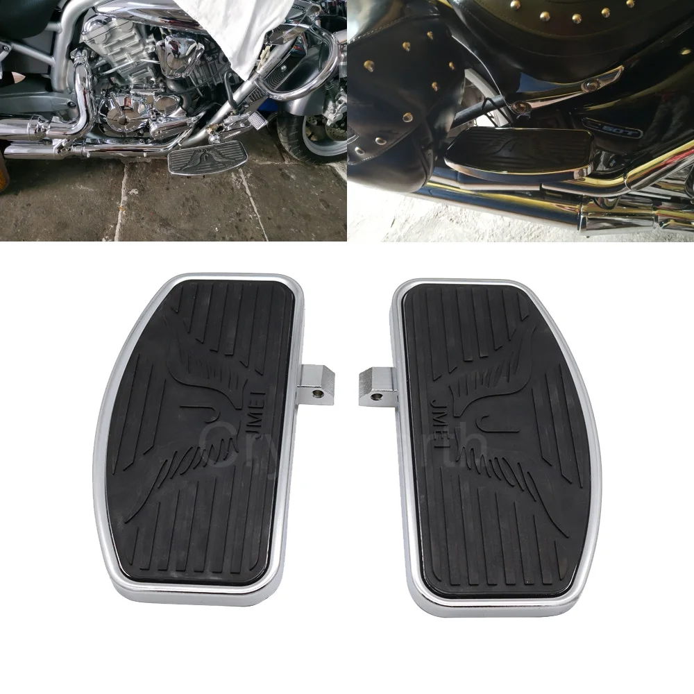 Compatible For Honda VTX 1300 1800 Suzuki Boulevard VL400 800 C50，New Floorboards Foot Pegs Floorboard Rider