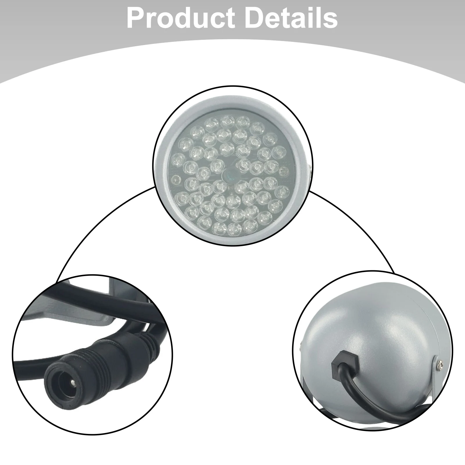 

850nm 48LED IR Lights Illuminator Night Vision Light IP65 Waterproof For Security CCTV Camera Life Automatic CDS Power Control