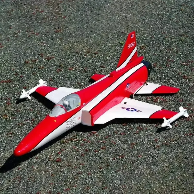 Qtmodel Remote Control  Airplane F20 Tiger Shark 50 Channel Duct Real Machine Toys Kit Empty Machine boy Xmas Birthday kids Gift 3