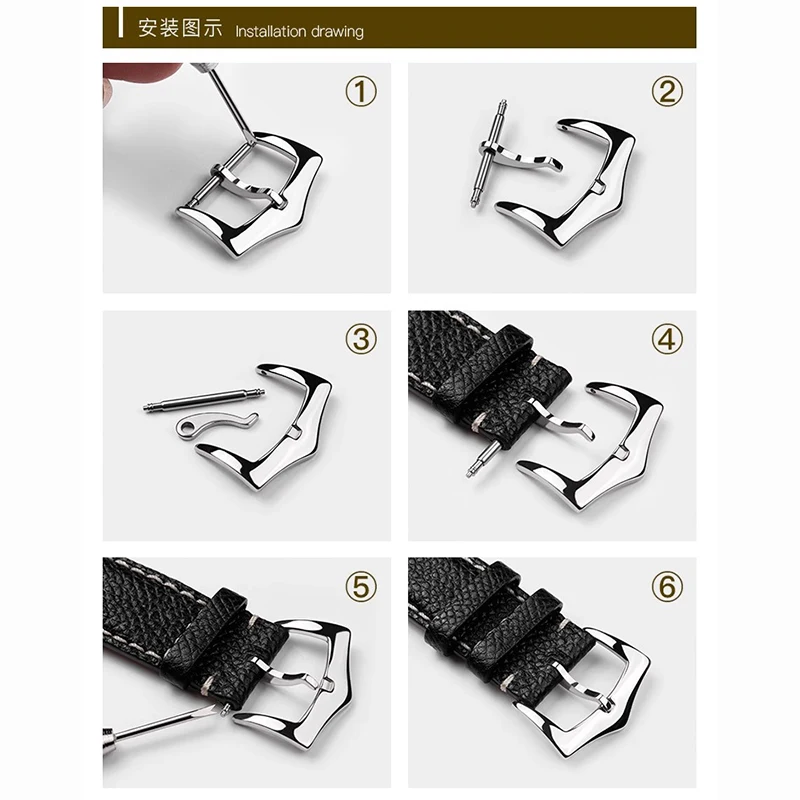 Premium 316L Stainless Steel Watch Buckle Clasp - Universal Fit